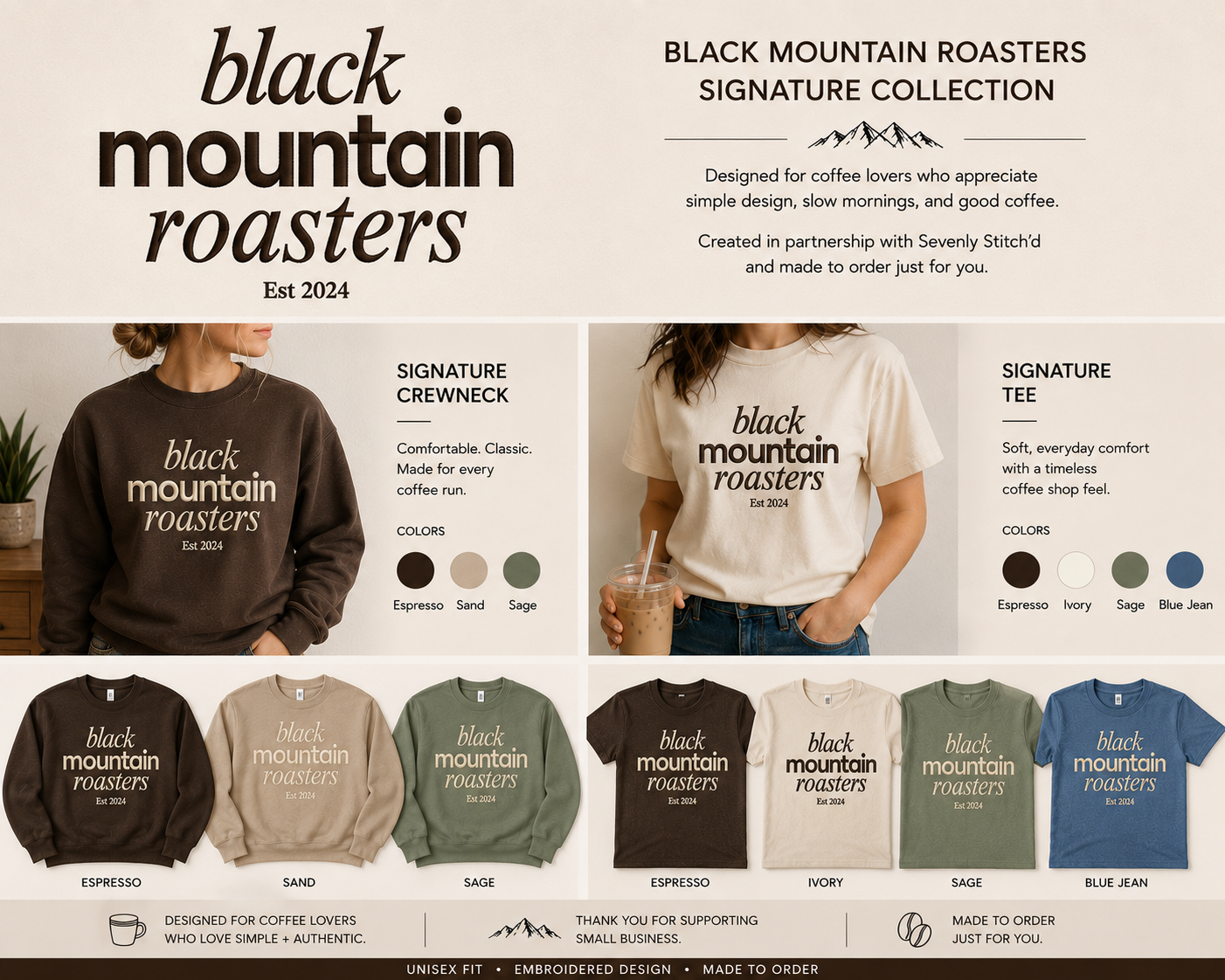Black Mountain Roasters Signature Crewneck