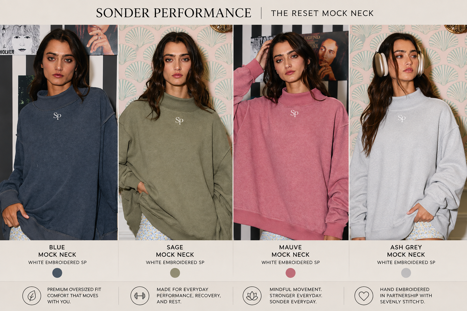 Sonder Performance Mock Neck
