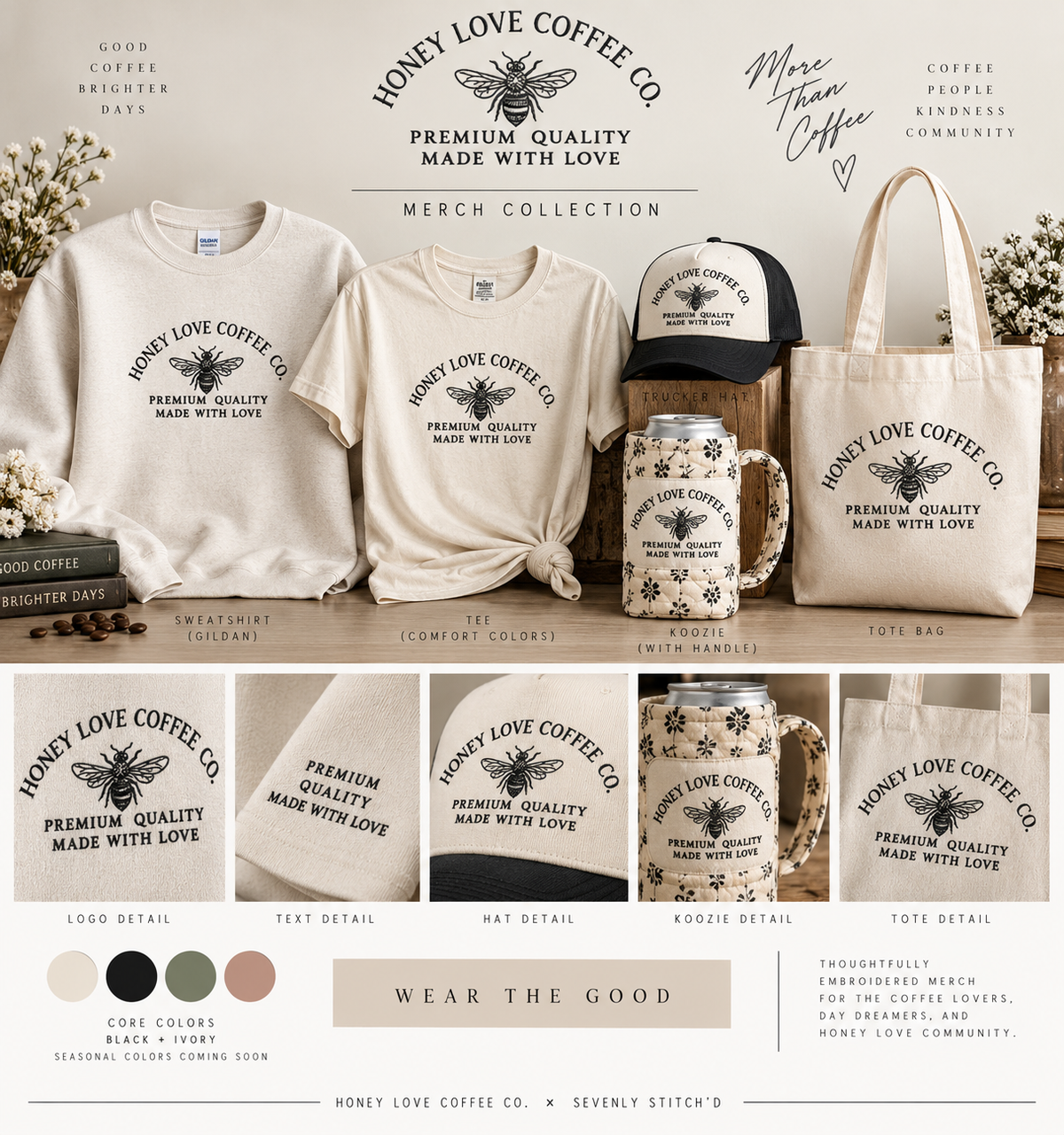 Honey Love Coffee x Sevenly Stitch'd