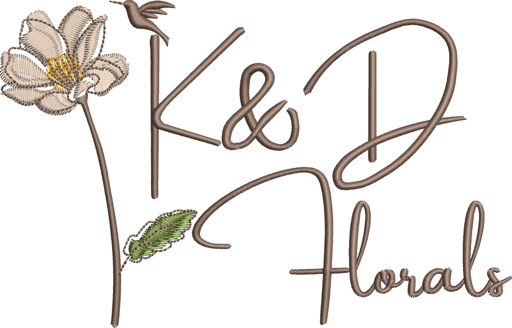 K & D Florals Custom Embroidery Order
