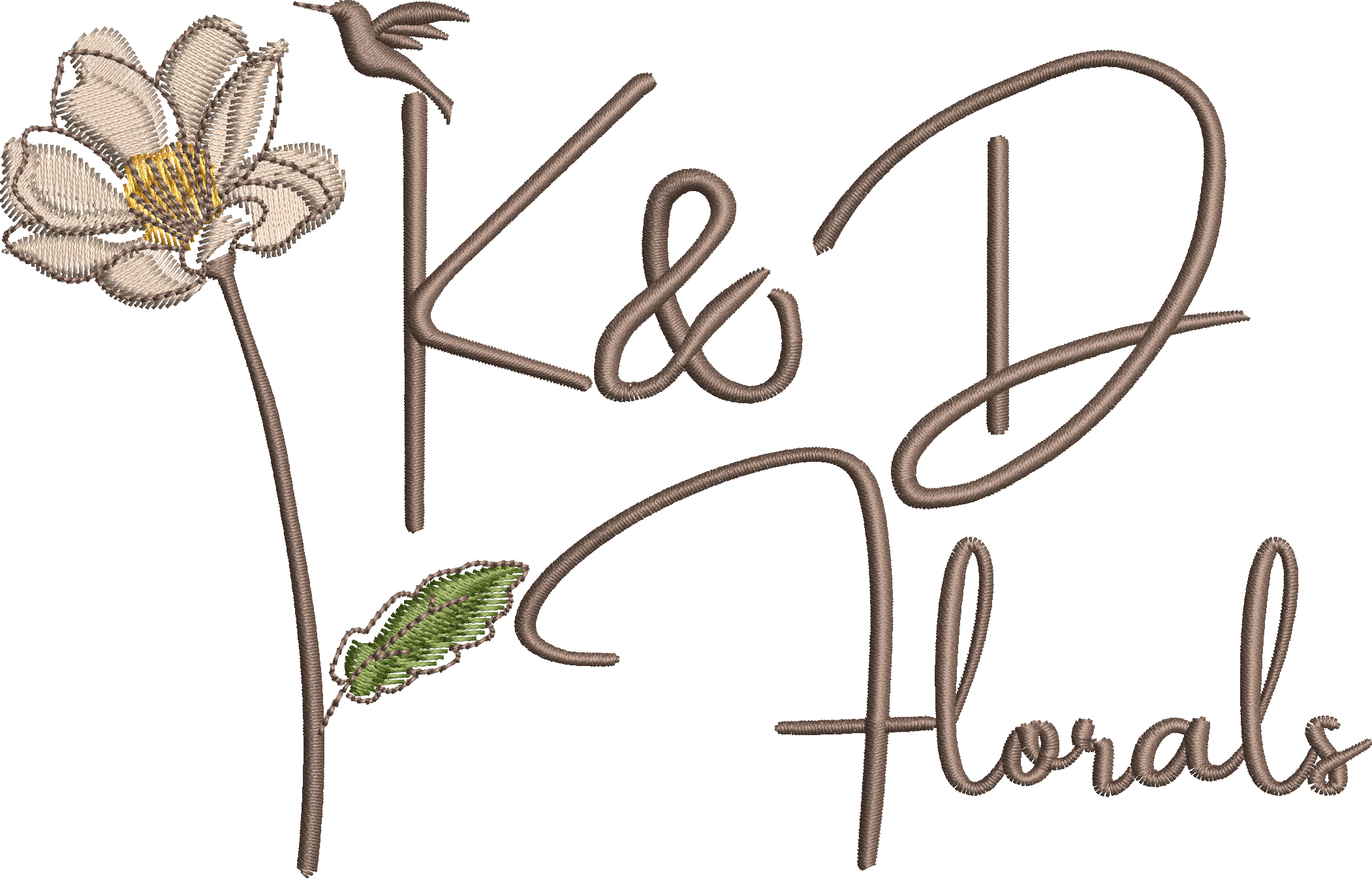 K & D Florals Custom Embroidery Order