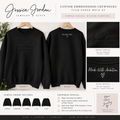 Jessica Jordan Custom Embroidered Crewnecks - Sample/Team Order