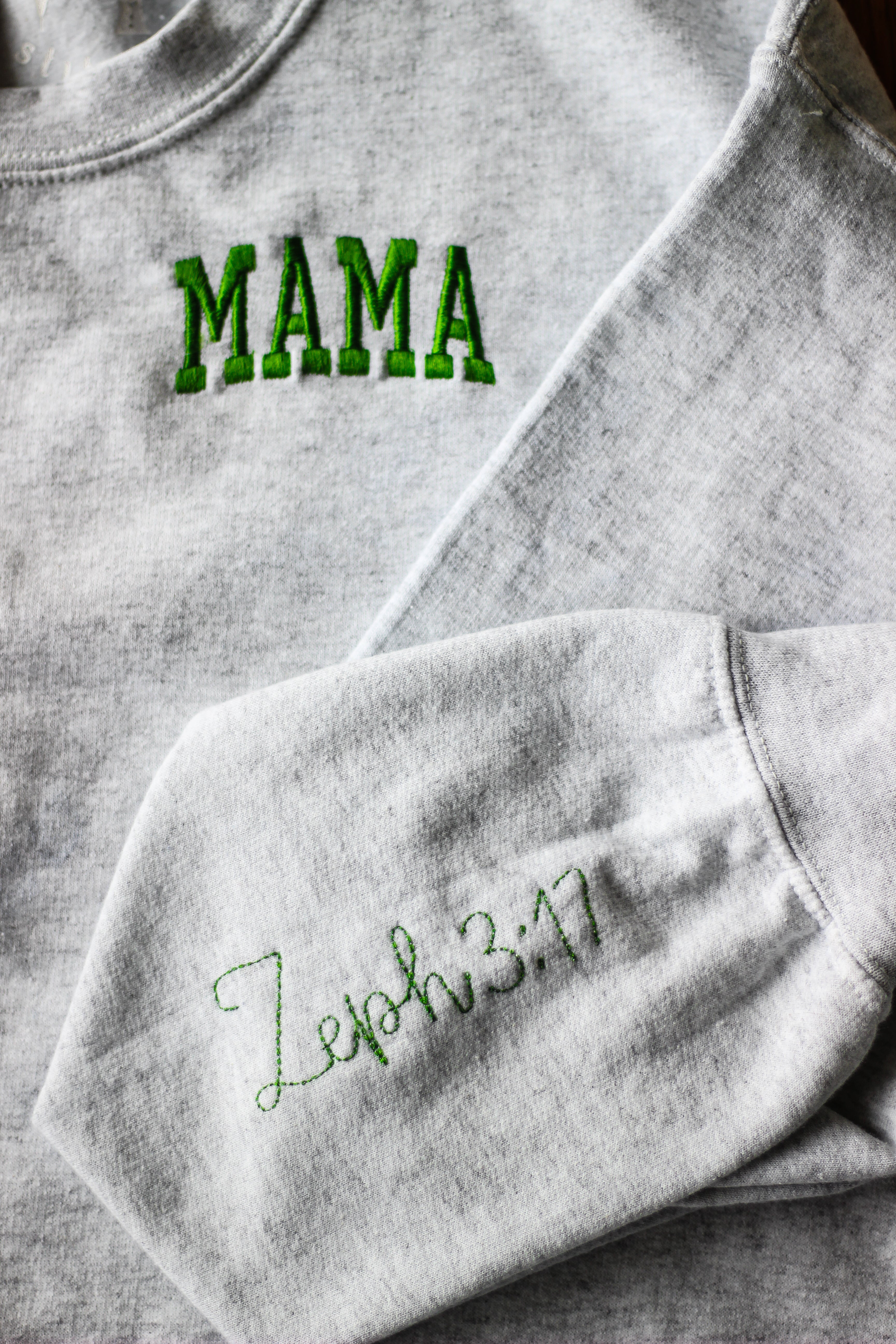 The Mama Sweatshirt — A Daily Reminder to Lean on Jesus